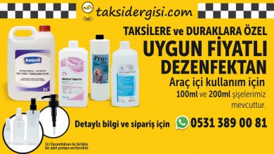 Photo of TAKSİ DURAKLARINA ZORUNLU HİJYEN STANDARTLARI GELDİ